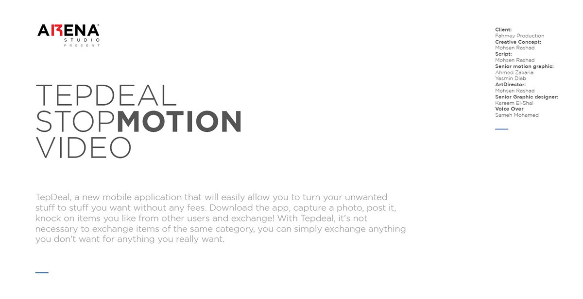Tepdeal Stop motion