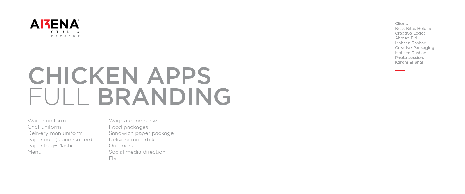 Chicken apps full branding