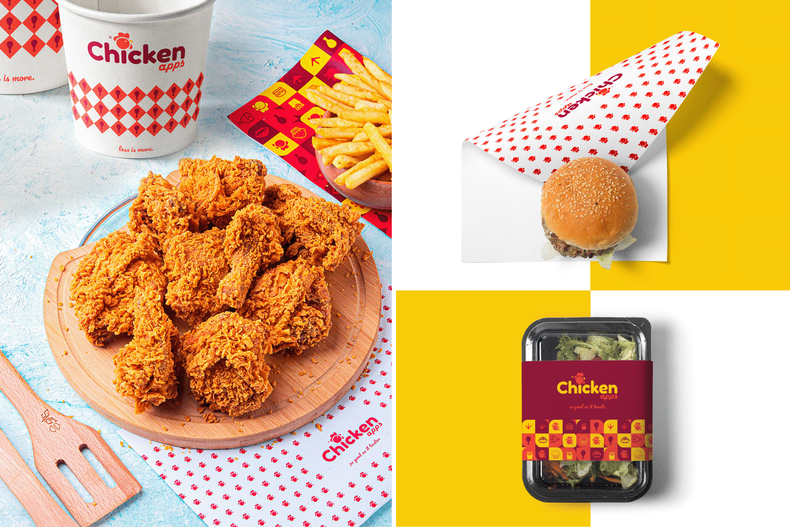 Chicken apps full branding